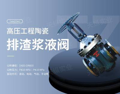 高壓工程陶瓷料漿閥